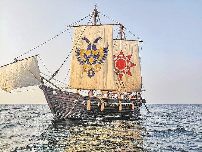 5వ శతాబ్దం నాటి నౌక పునఃసృష్టి